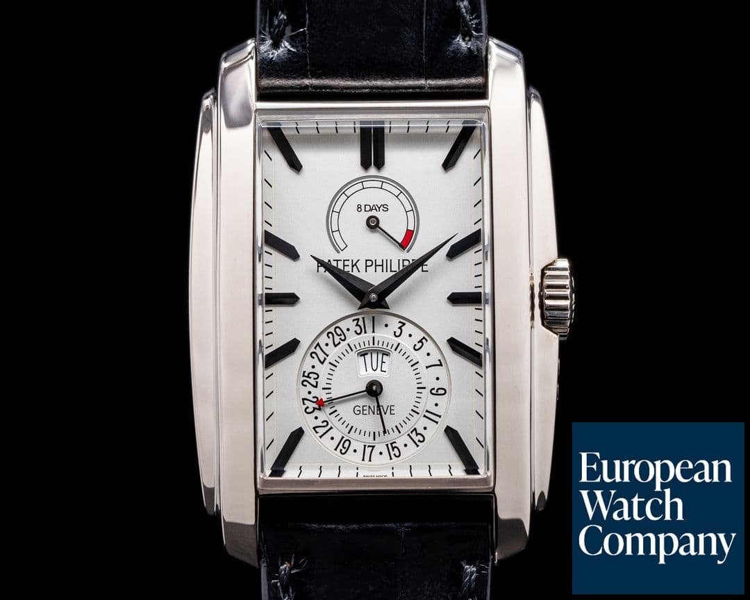 Image of Patek Philippe Gondolo 8 Day Manual Wind White Dial 18K White Gold