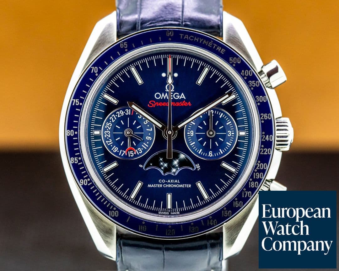 Image of Omega Speedmaster Automatic Moon Blue Dial