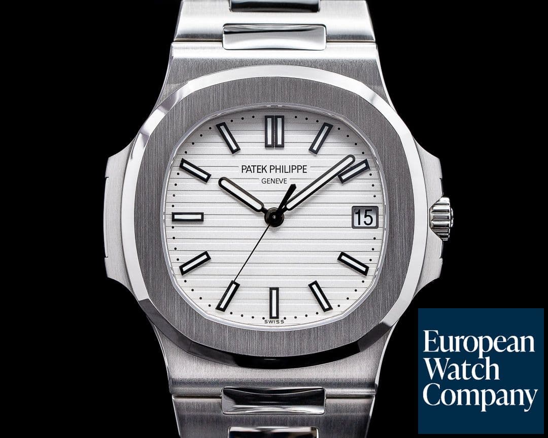 Image of Patek Philippe Jumbo Nautilus 5711 White Dial SS 