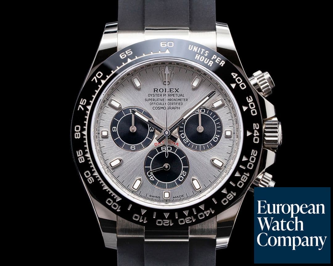 Image of Rolex Daytona 116519 18K White Gold Ceramic Oysterflex Silver Dial UNWORN 2021