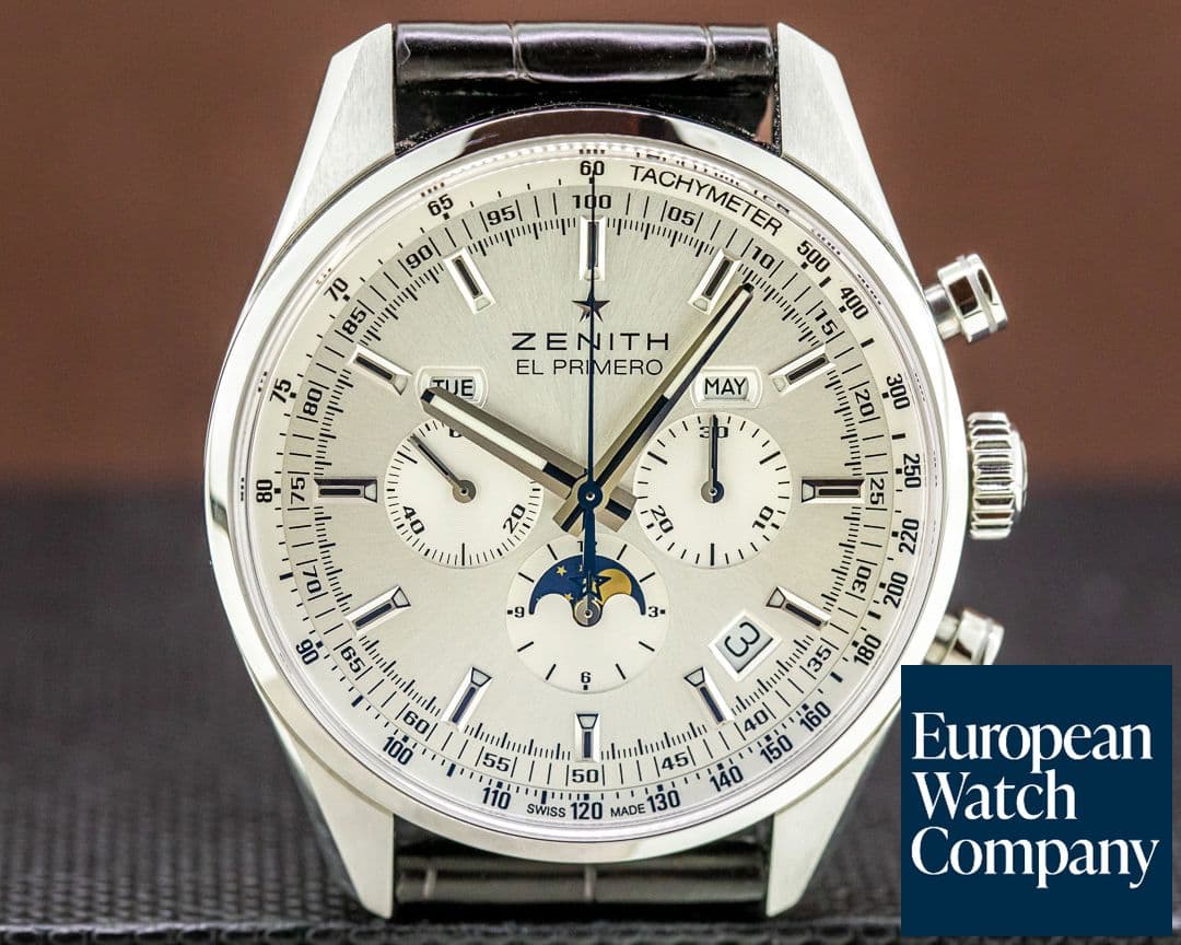 Image of Zenith El Primero 410 Annual Calendar Silver Dial 
