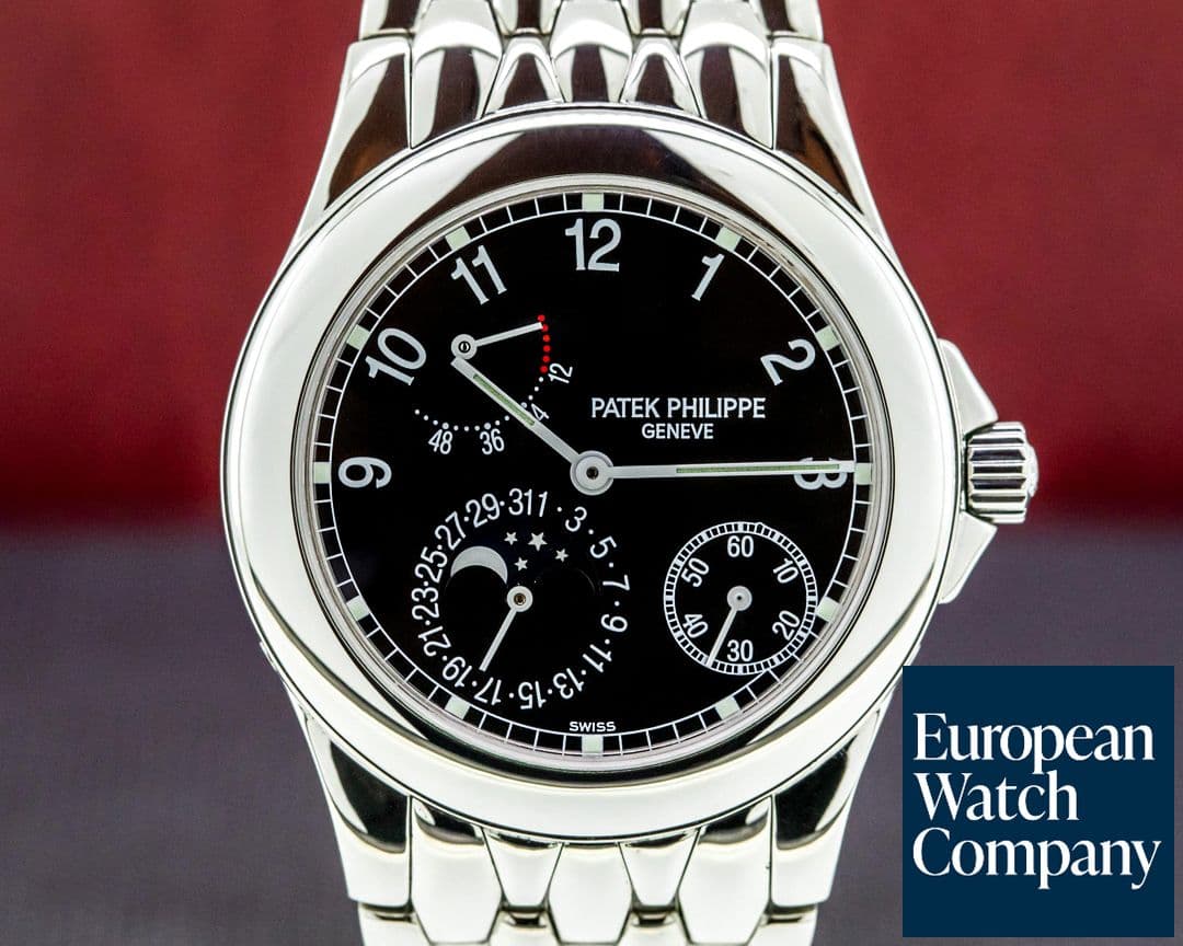 Image of Patek Philippe Power Reserve Moon 5085 Phase Black Dial SS FULL SET
