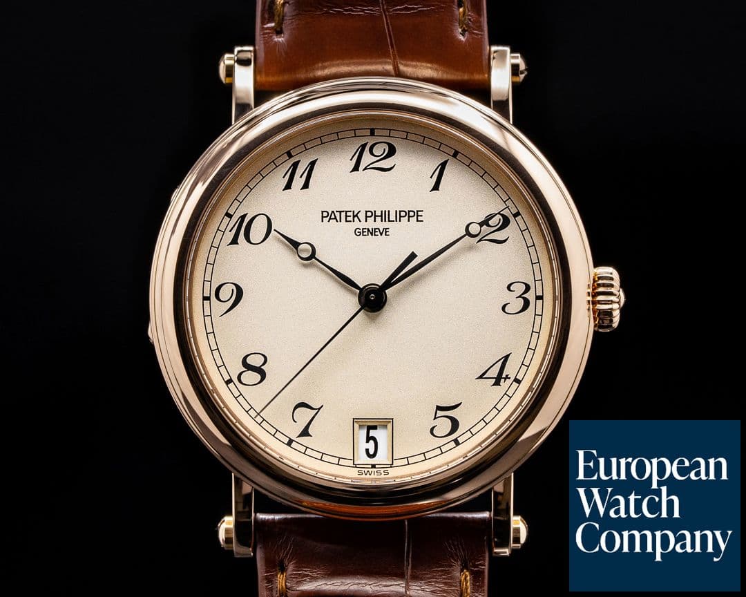Image of Patek Philippe Calatrava 5053 Officers Case 18K Rose Gold FULL SET