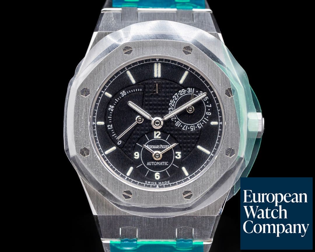 Image of Audemars Piguet Royal Oak Dual Time 25730ST Black Dial AP SERVICED