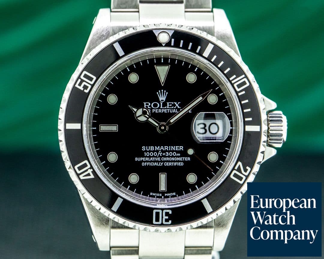 Image of Rolex Submariner 16610 Date SS FULL SET 