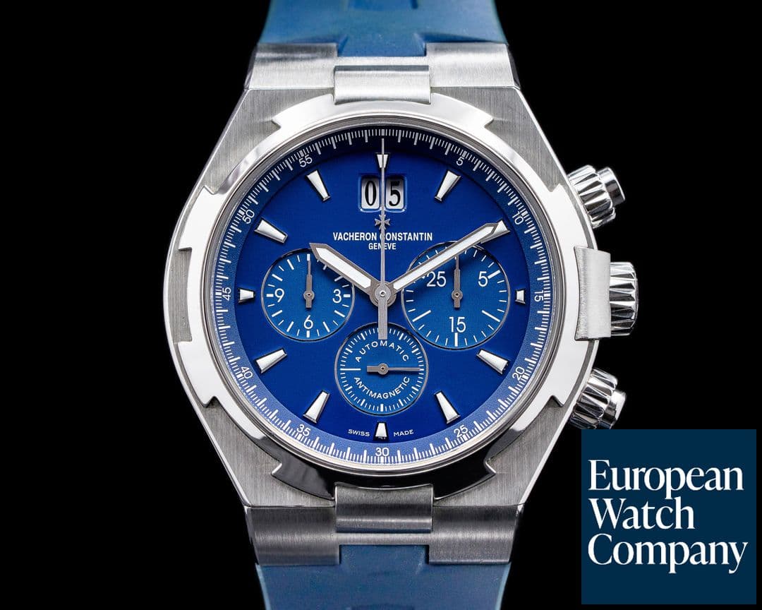 Image of Vacheron Constantin Overseas 49150 Chronograph Blue Dial SS FULL SET 