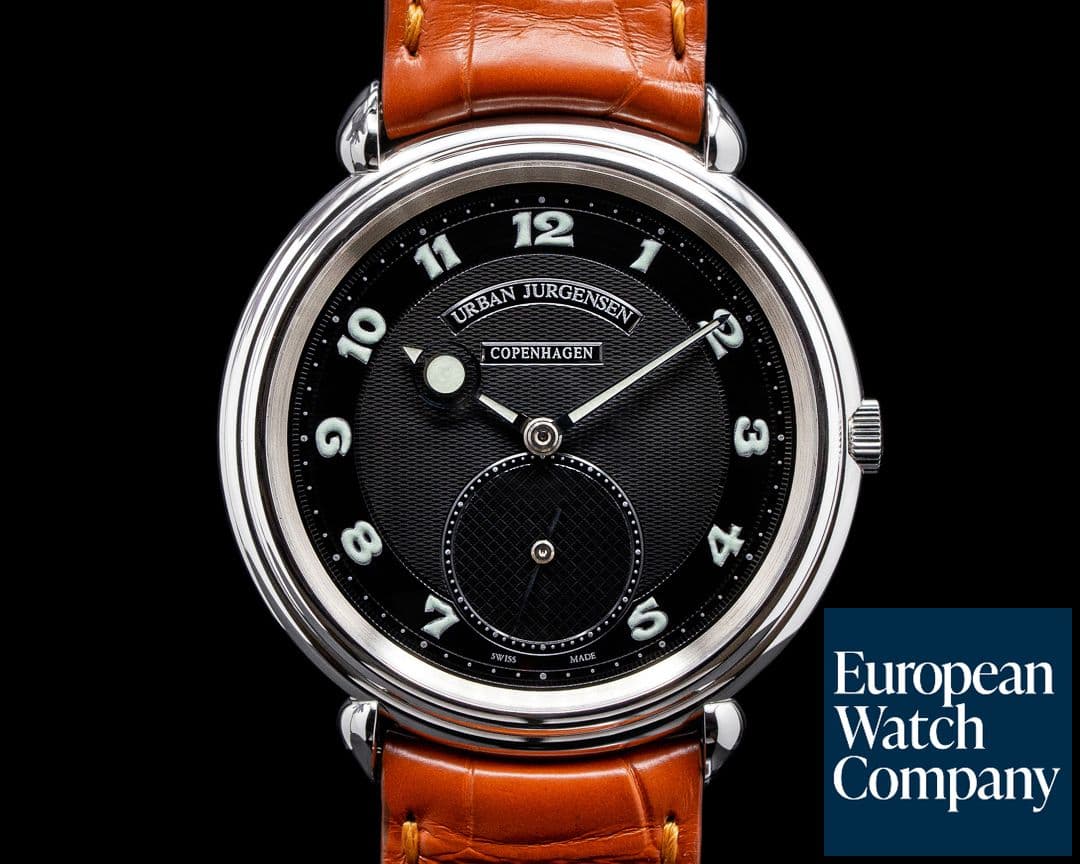 Image of Urban Jurgensen 1140L Stainless Steel Black dial Big 8 Aviator