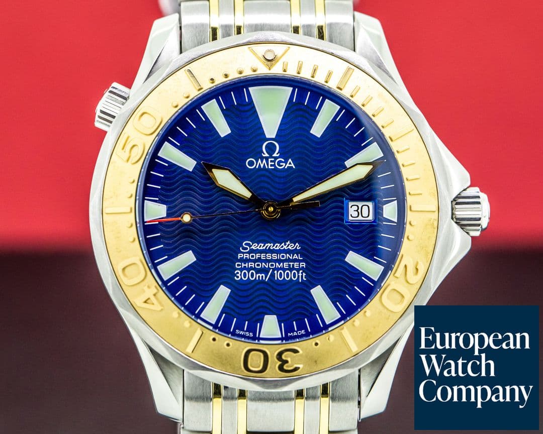 Image of Omega Seamaster Professional 18k/SS Blue Dial 41MM