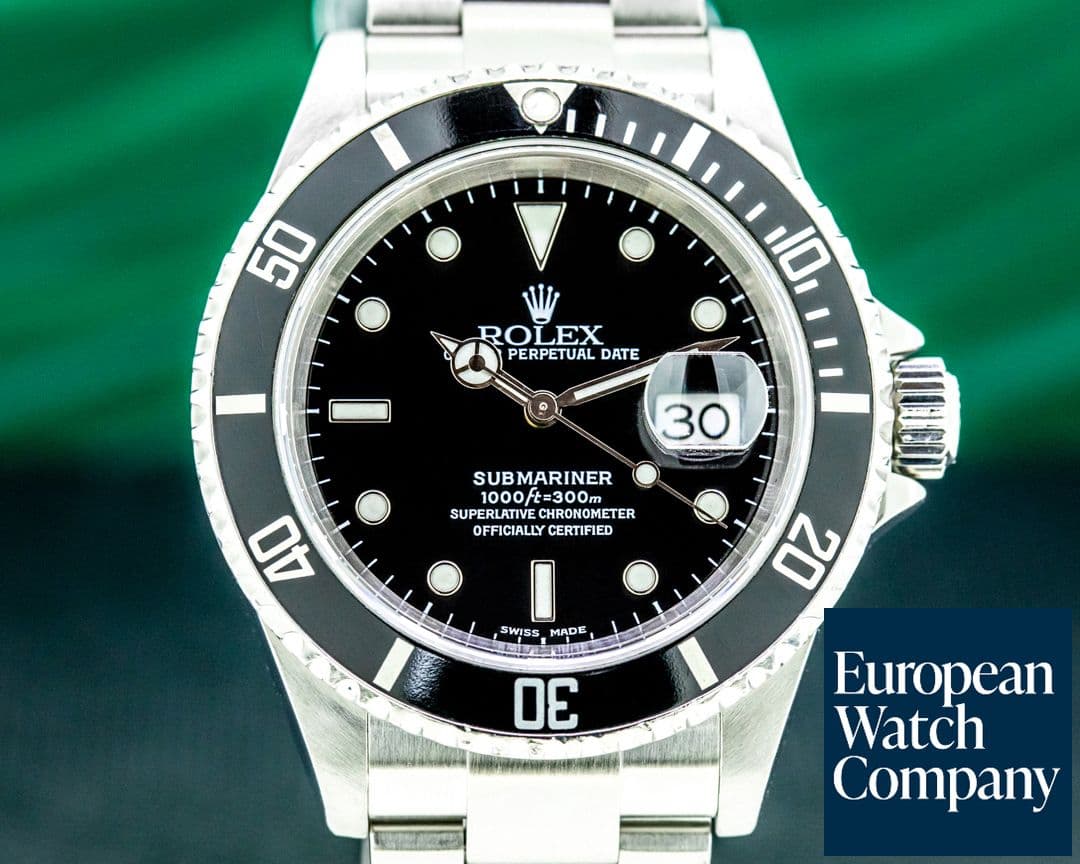 Image of Rolex Submariner 16610 Date SS FULL SET