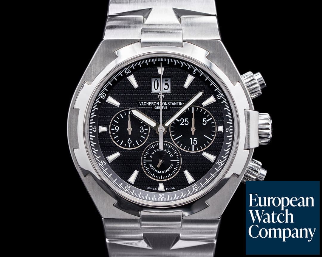 Image of Vacheron Constantin Overseas Chronograph 49150 Black Dial SS 