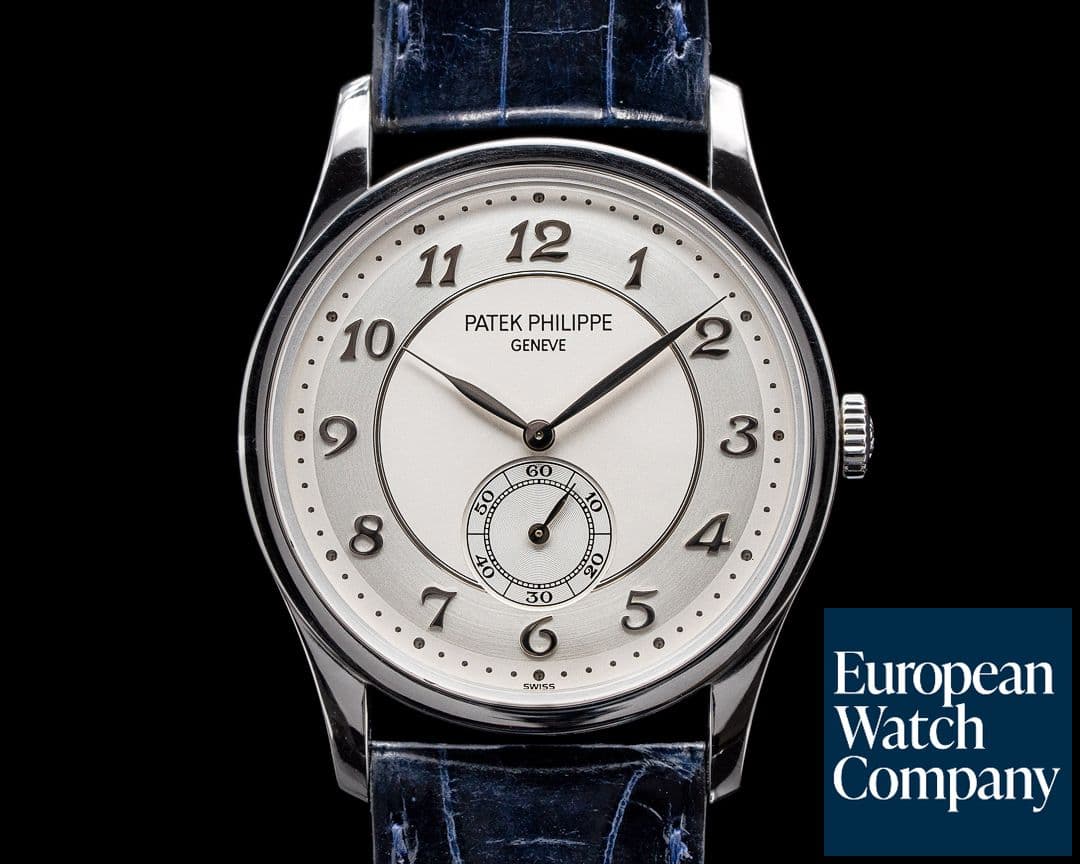 Image of Patek Philippe Calatrava Platinum 5196P Silver Dial Arabic Numerals 