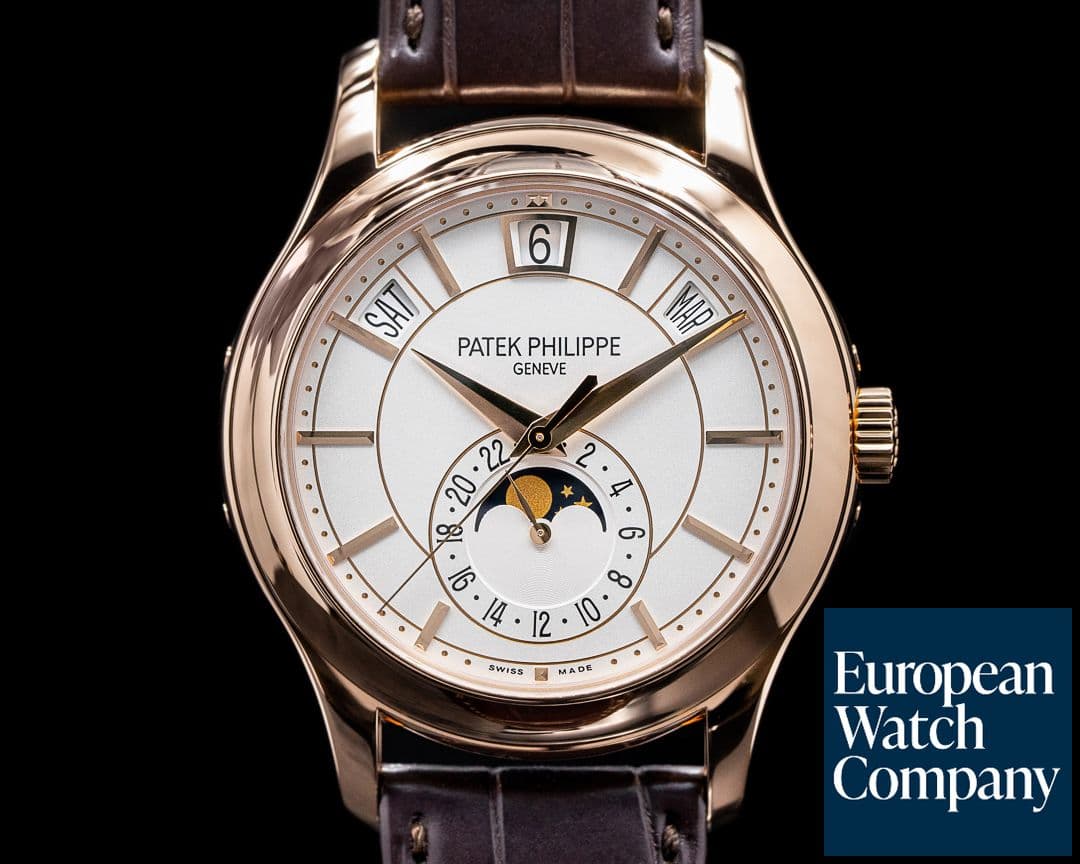Image of Patek Philippe Annual Calendar 5205R Silver Dial 18K Rose Gold

