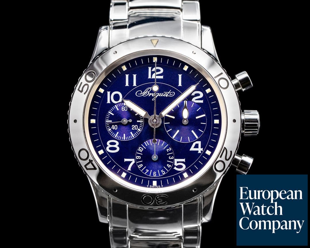 Image of Breguet Type XX 3807 Aeronavale SS Blue Dial LIMITED