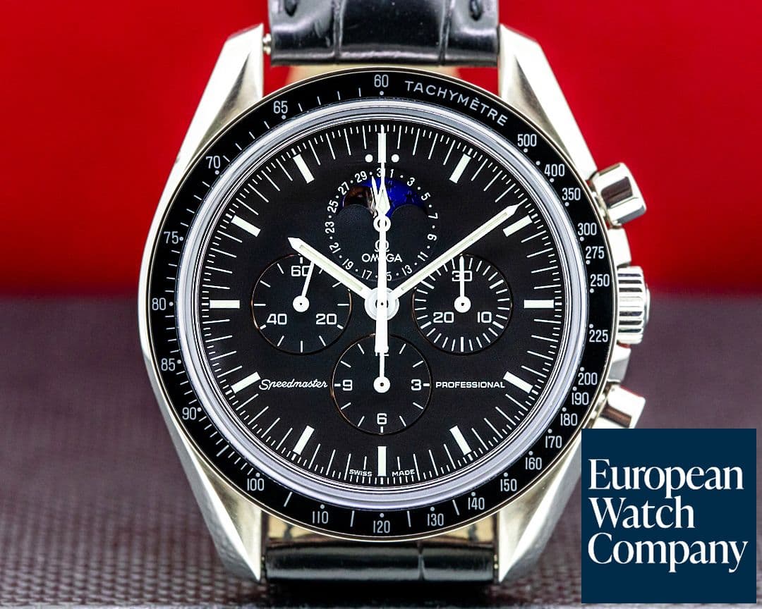 Image of Omega Speedmaster Moon Phase Manual Wind SS Discontinued