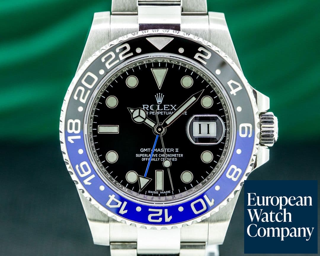Image of Rolex GMT Master II 116710  Ceramic Black & Blue "Batman" SS 