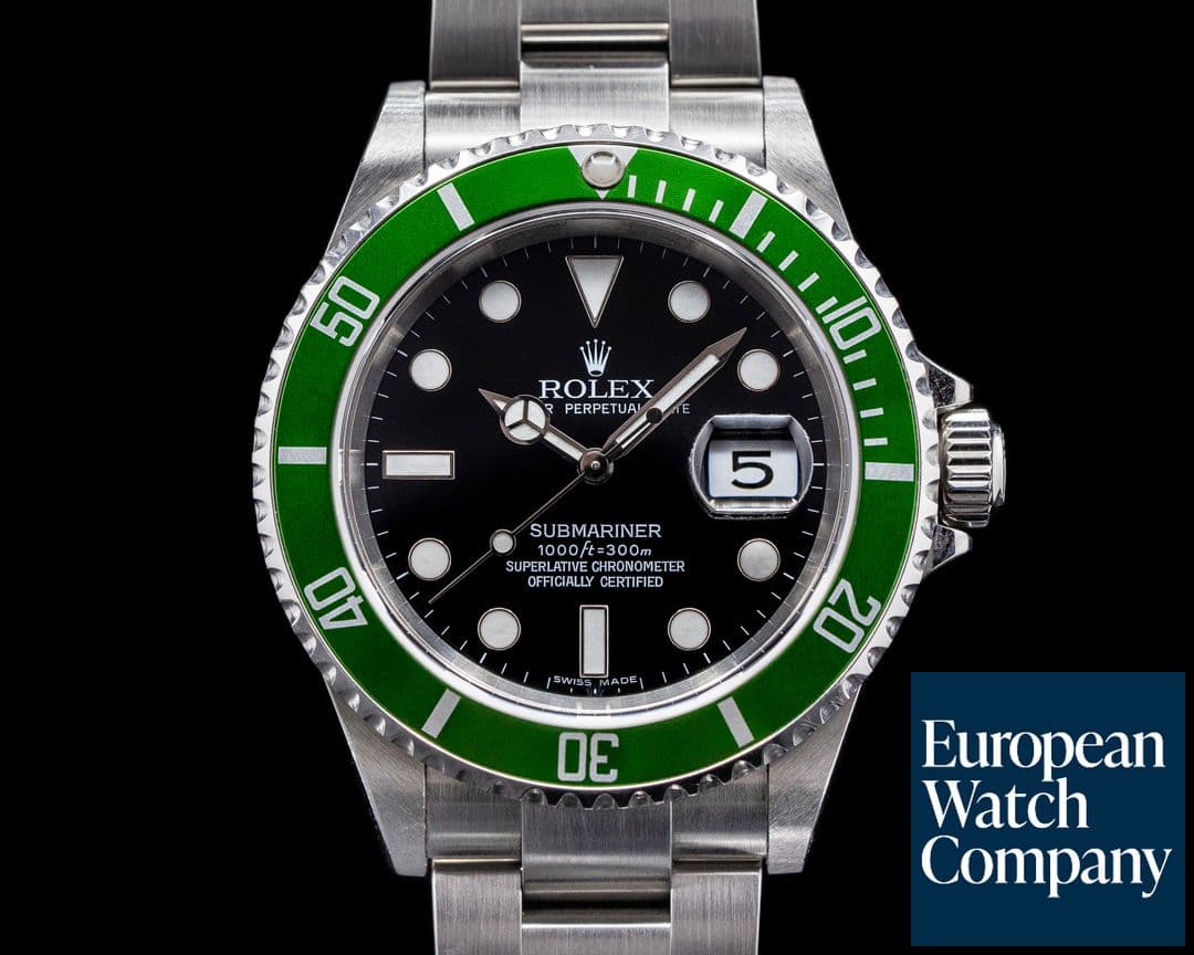 Image of Rolex Submariner 50th Anniversary "Kermit" SS Green Bezel