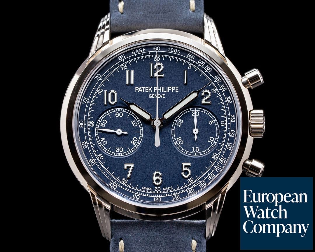 Image of Patek Philippe Chronograph 5172G 18K White Gold Blue Dial UNWORN 2021
