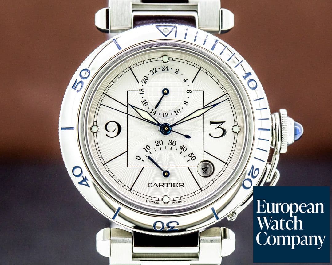 Image of Cartier Pasha Power Reserve GMT SS 38.5MM
