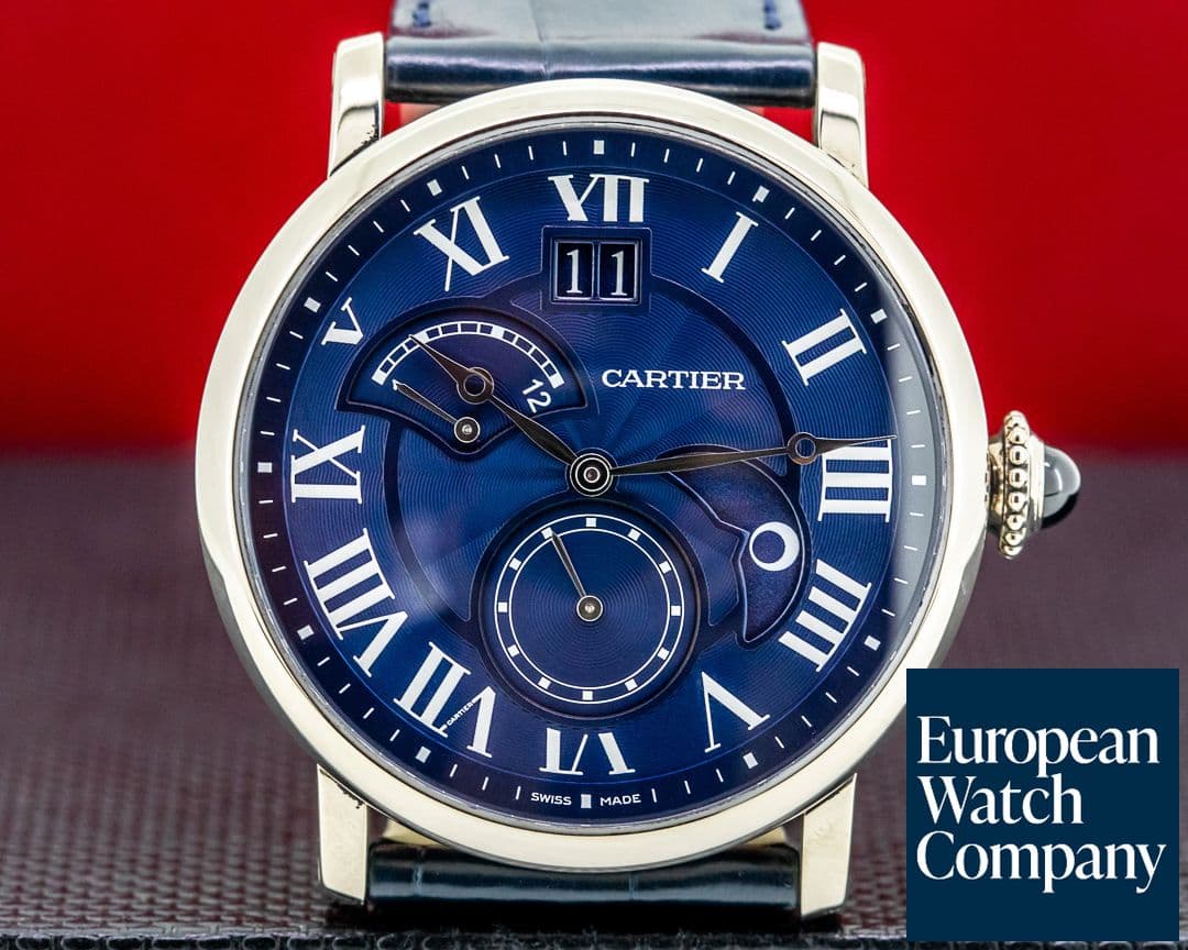 Image of Cartier Rotonde Second Time Zone Day Night White Gold Limited to 200 Examples