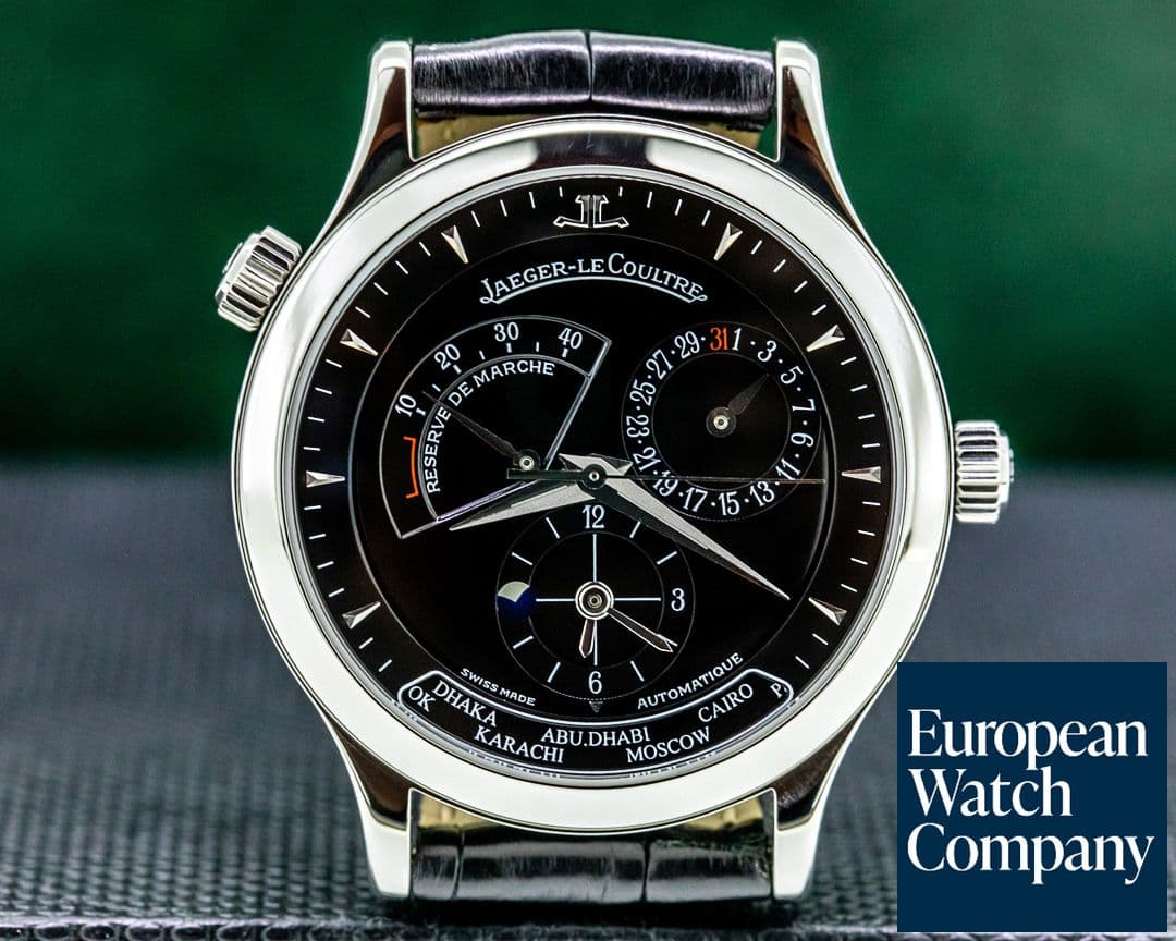 Image of Jaeger LeCoultre Master Geographic SS Black 