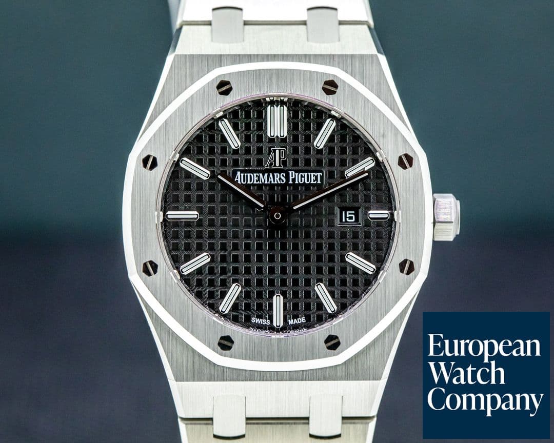 Image of Audemars Piguet Royal Oak 33mm Black Dial SS Quartz UNWORN 2021
