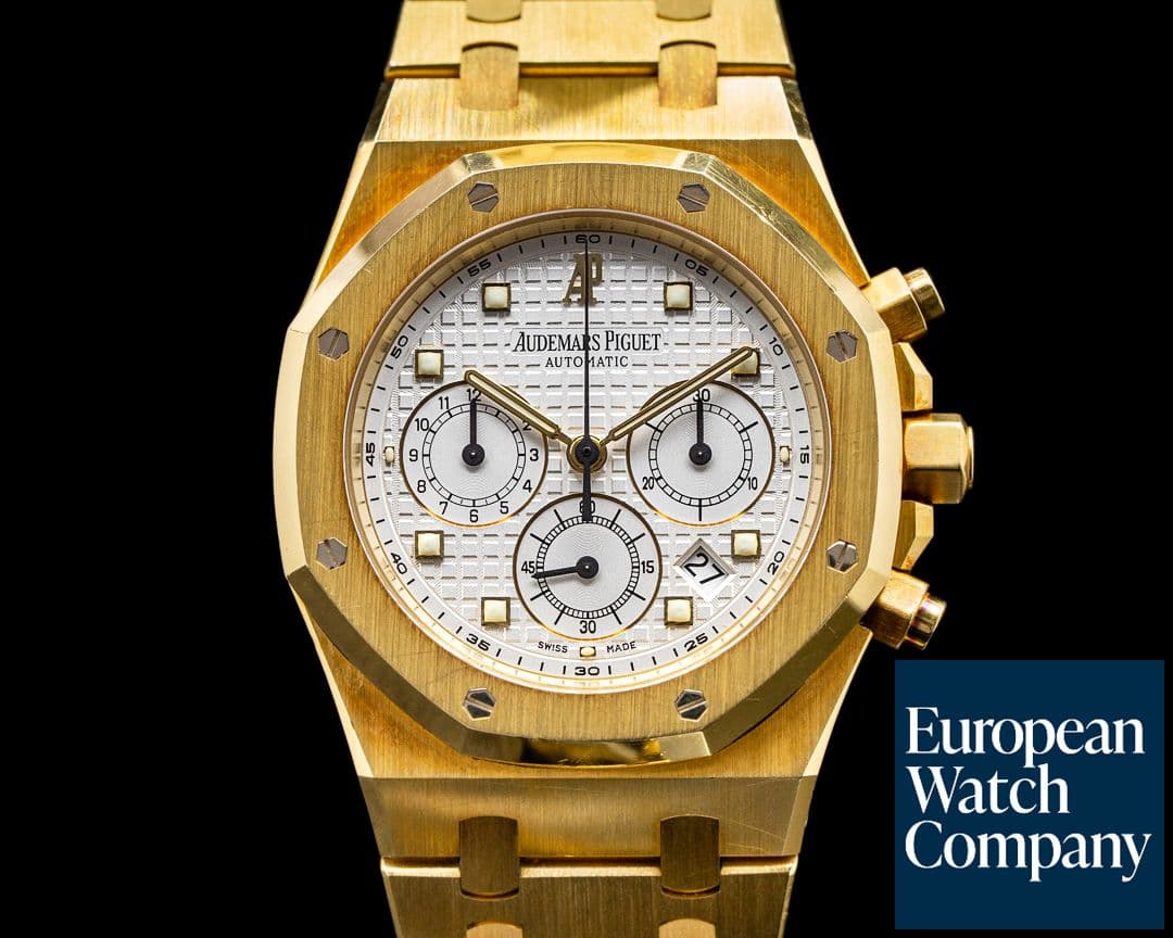 Image of Audemars Piguet Royal Oak 25960BA Chronograph Yellow Gold 39mm WOW FULL SET
