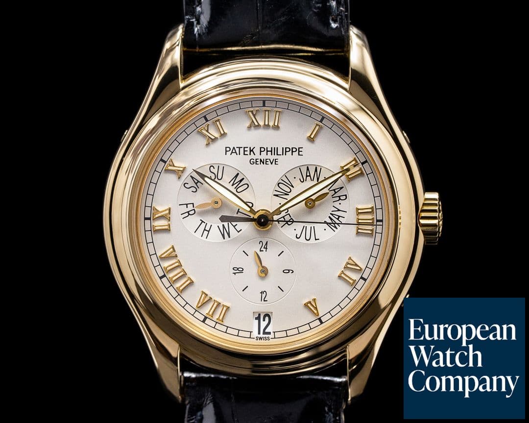 Image of Patek Philippe 5035J Annual Calendar Ivory Dial Yellow Gold 


