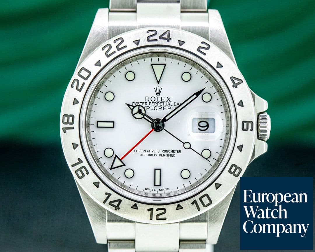 Image of Rolex Explorer II "Polar" 16570 White Dial SS 