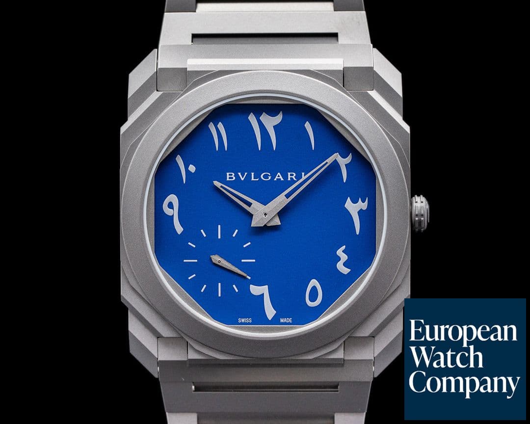 Image of Bulgari Octo Finissimo Extra Thin Titanium ARABIC DIAL