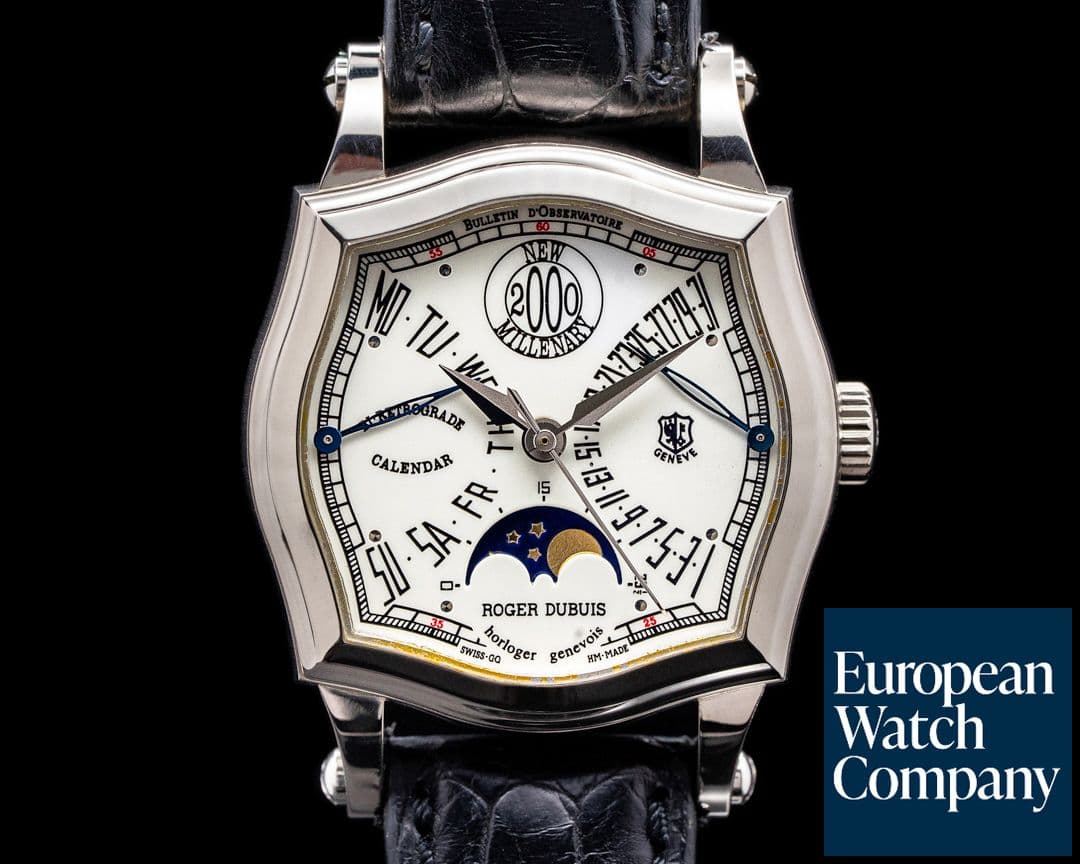 Image of Roger Dubuis Sympathie "2000 New Millenary" Bi-Retrograde Calendar Moon RARE FULL SET
