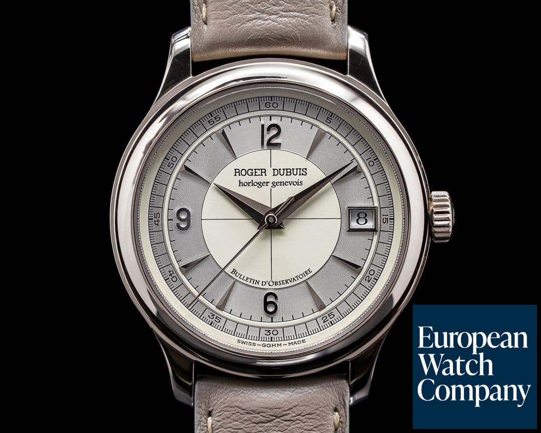 Image of Roger Dubuis Hommage H37 Two-Tone Sector Dial 18K White Gold Chronometre RARE
