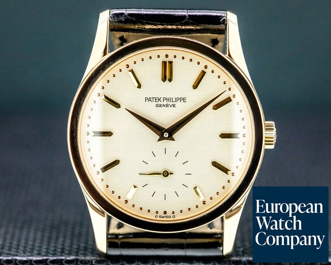 Image of Patek Philippe Calatrava 18K Rose Gold Manual Wind ORIGINAL CERTIFICATE