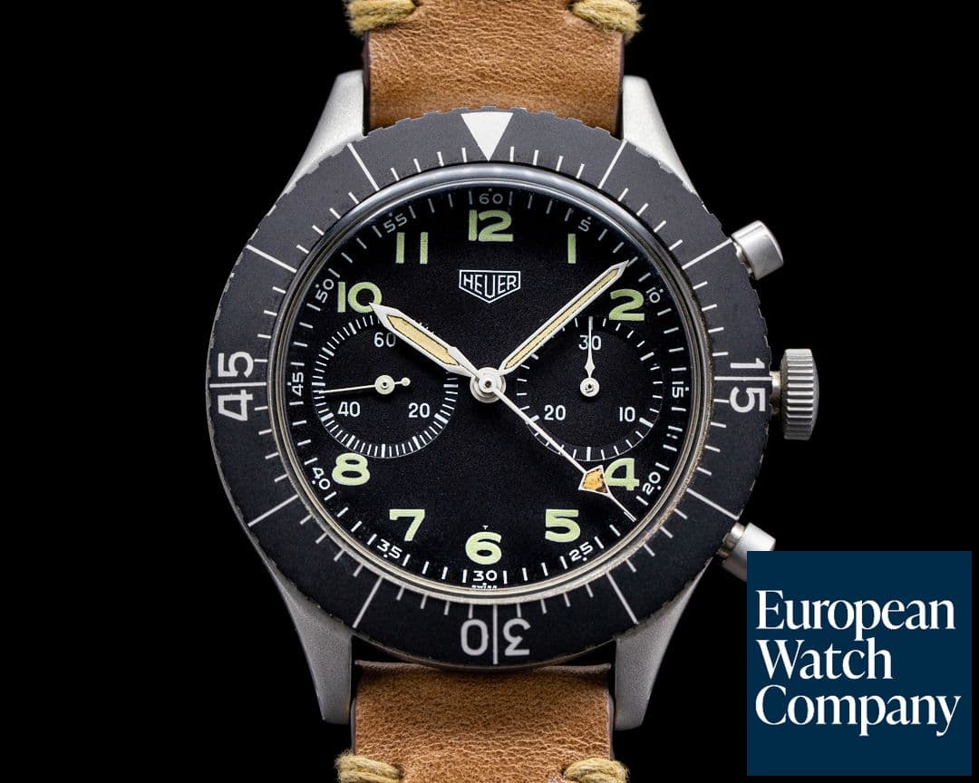 Image of Heuer Vintage Bundeswehr Flyback Civilian Version SS