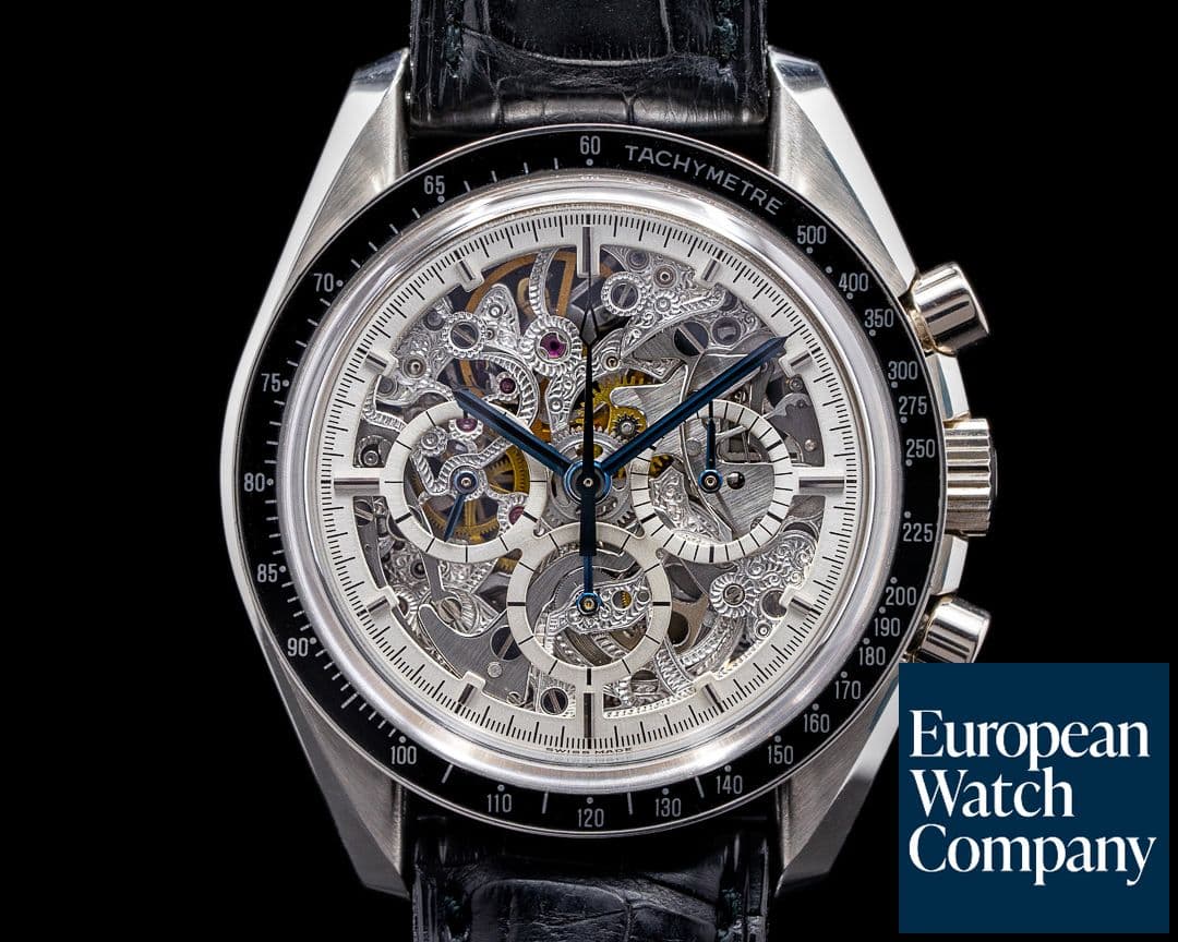 Image of Omega Speedmaster APOLLO XI 25TH ANNIVERSARY – PLATINUM / Skeleton 50 PIECES R