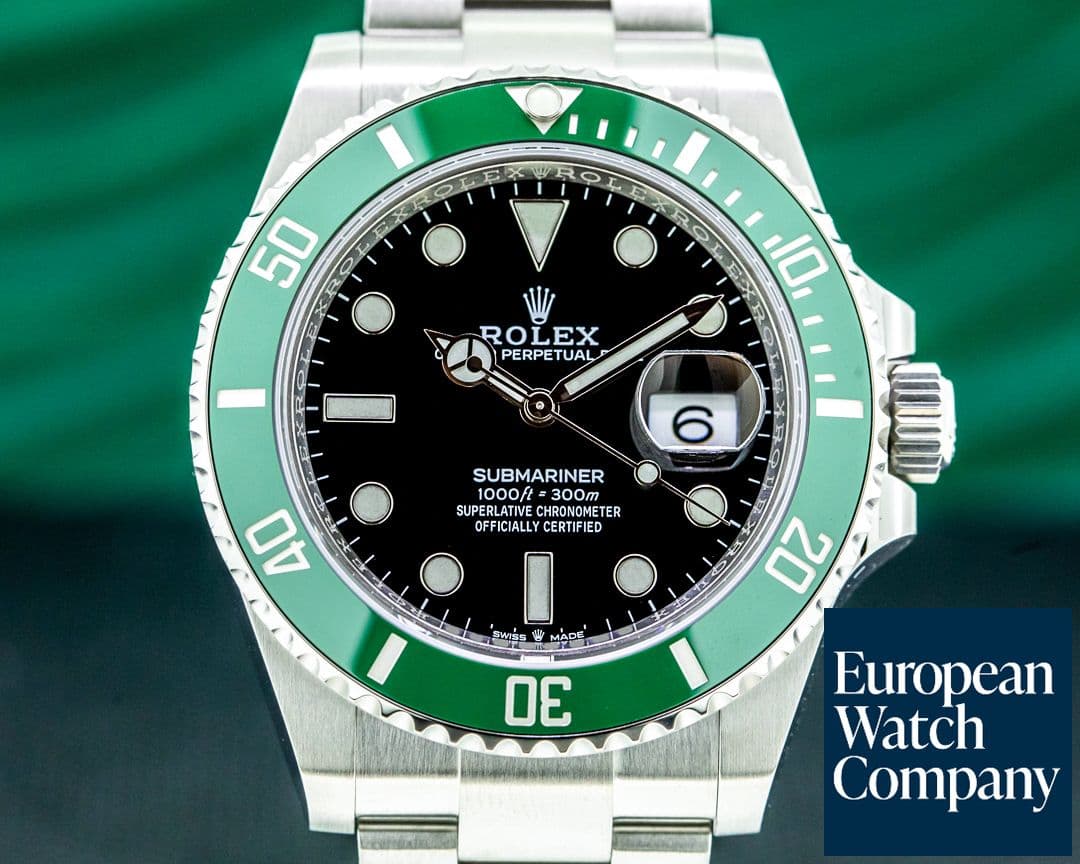 Image of Rolex Submariner Date 126610LV Kermit GREEN Ceramic Bezel 41MM UNWORN