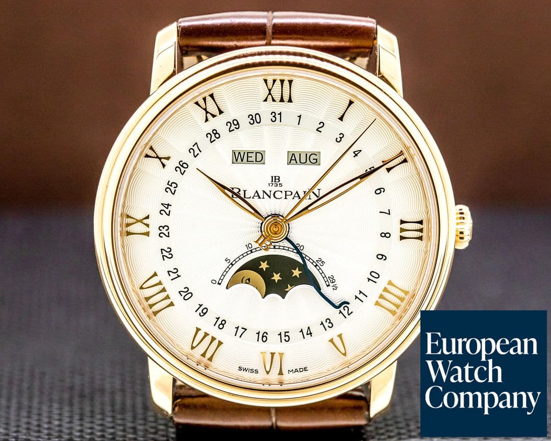 Image of Blancpain Villeret Moonphase & Complete Calendar 18K Rose Gold 40MM