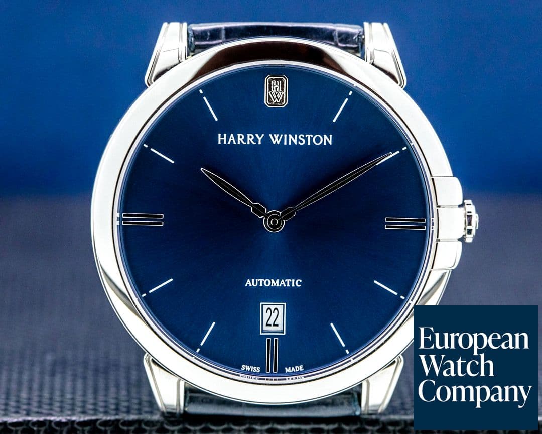 Image of Harry Winston Harry Winston Midnight Blue Dial 18K WG 2020 39MM