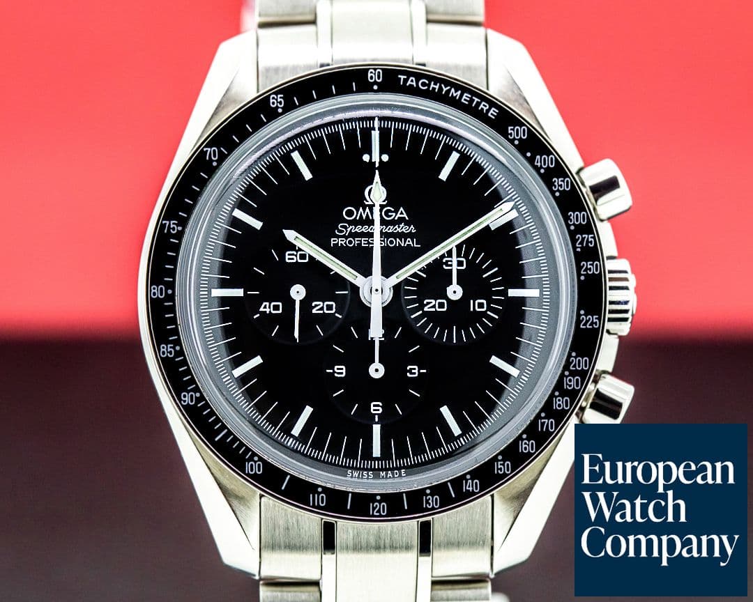 Image of Omega Speedmaster Professional Moon Watch Black Dial  