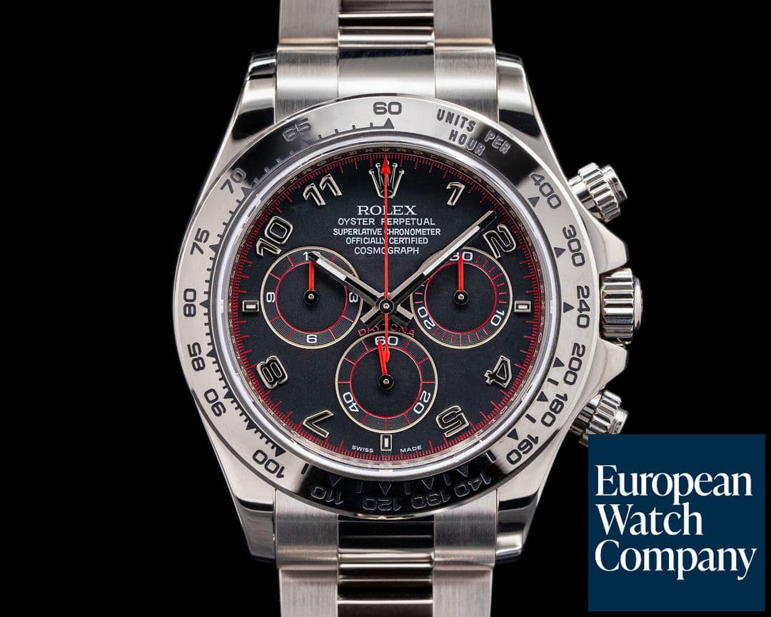 Image of Rolex Daytona Slate Arabic Racing Dial 18K White Gold LIKE NEW