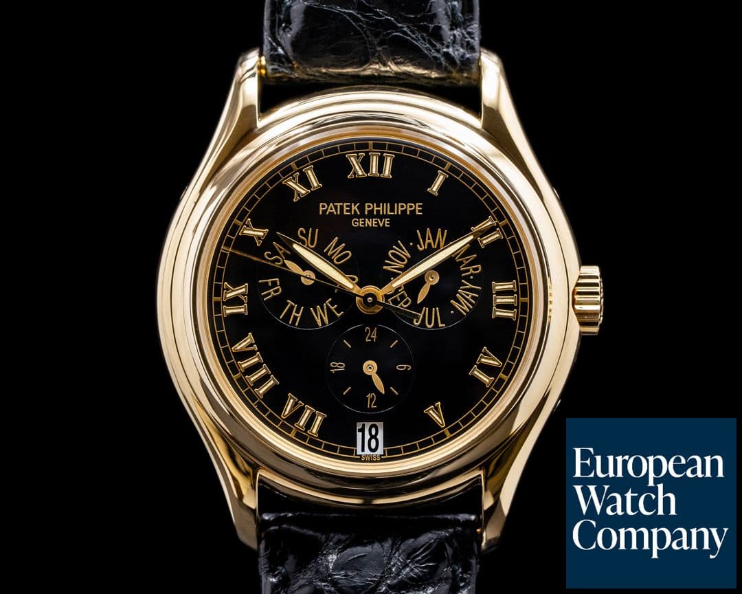 Image of Patek Philippe 5035J Annual Calendar Black Dial Yellow Gold 


