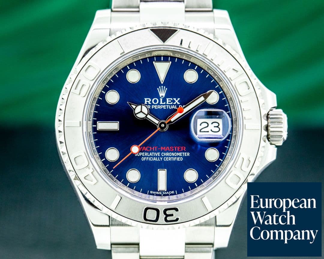 Image of Rolex Yacht Master 116622 SS Blue Dial / Platinum Bezel 