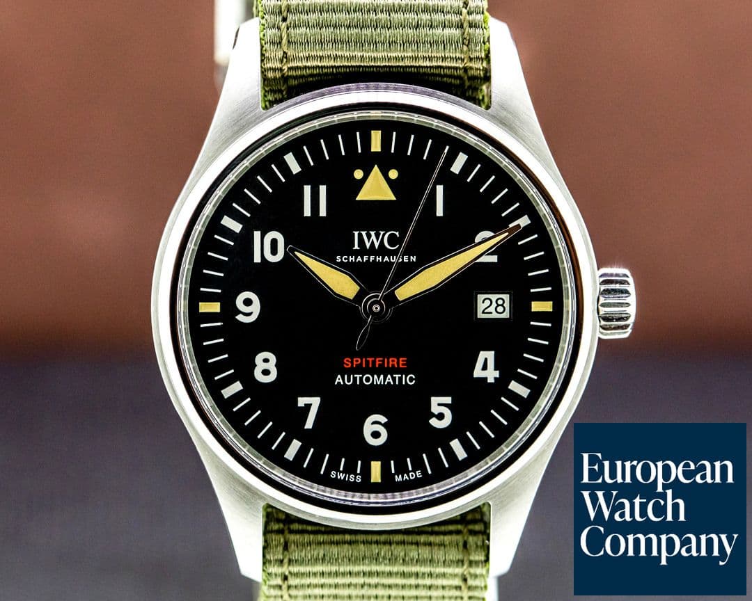 Image of IWC Pilot's Watch Automatic Spitfire SS/Textile Strap