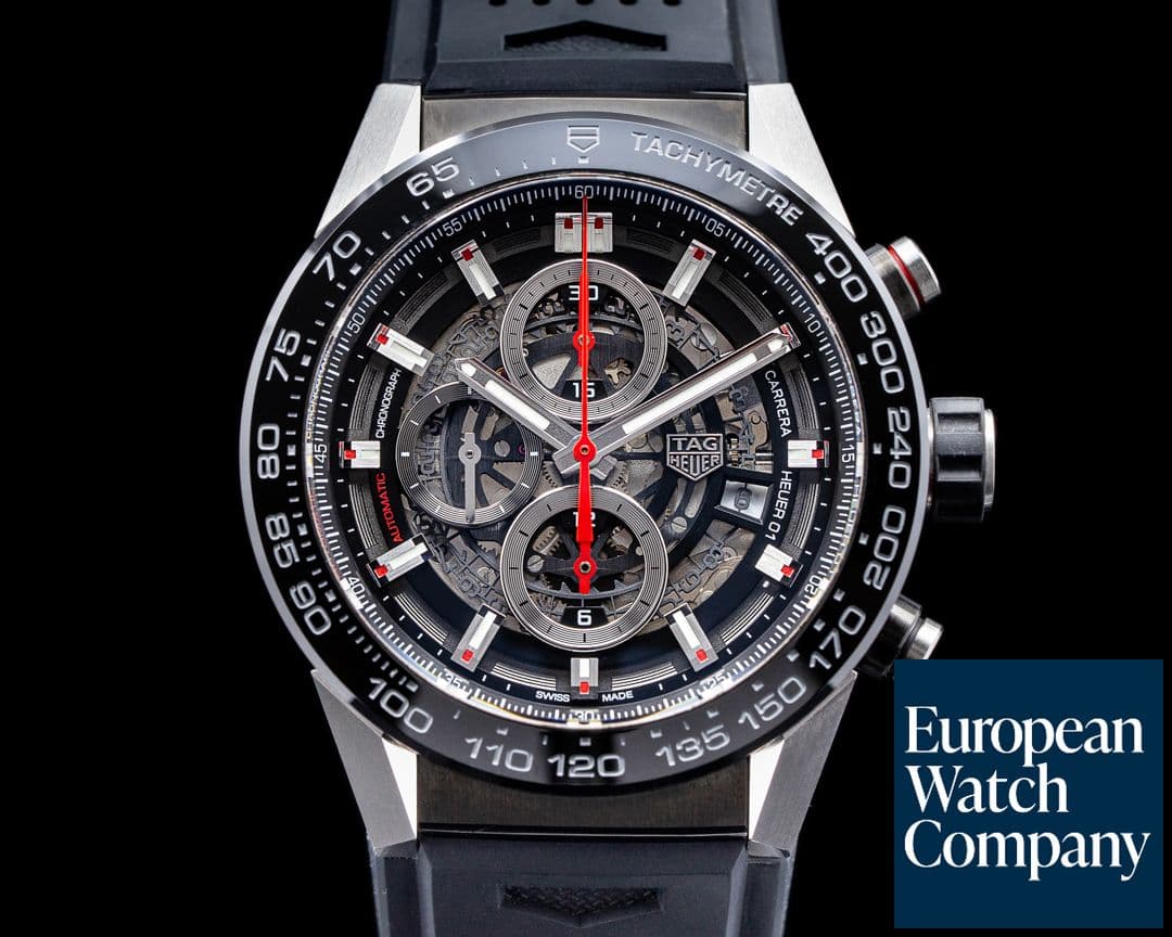 Image of TAG Heuer Carrera Heuer 01 Skeleton Dial Chronograph SS / Titanium