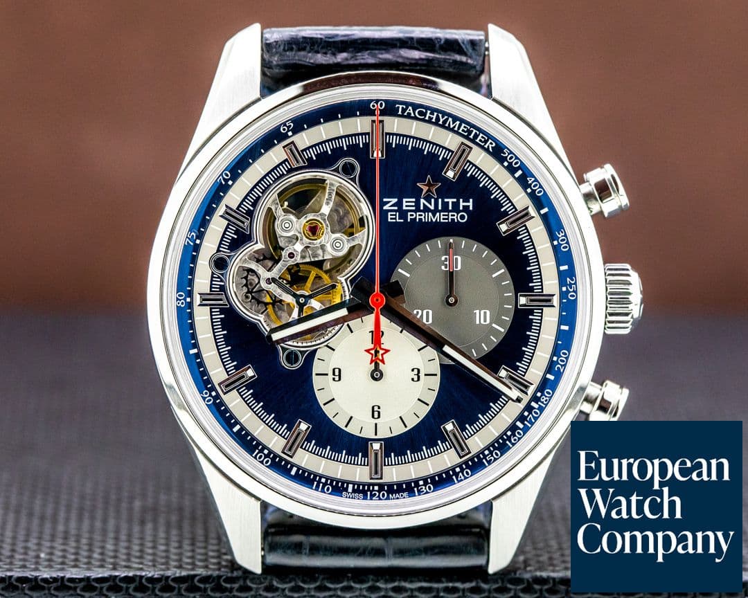 Image of Zenith El Primero Blue Chronomaster 1969 SS / Leather