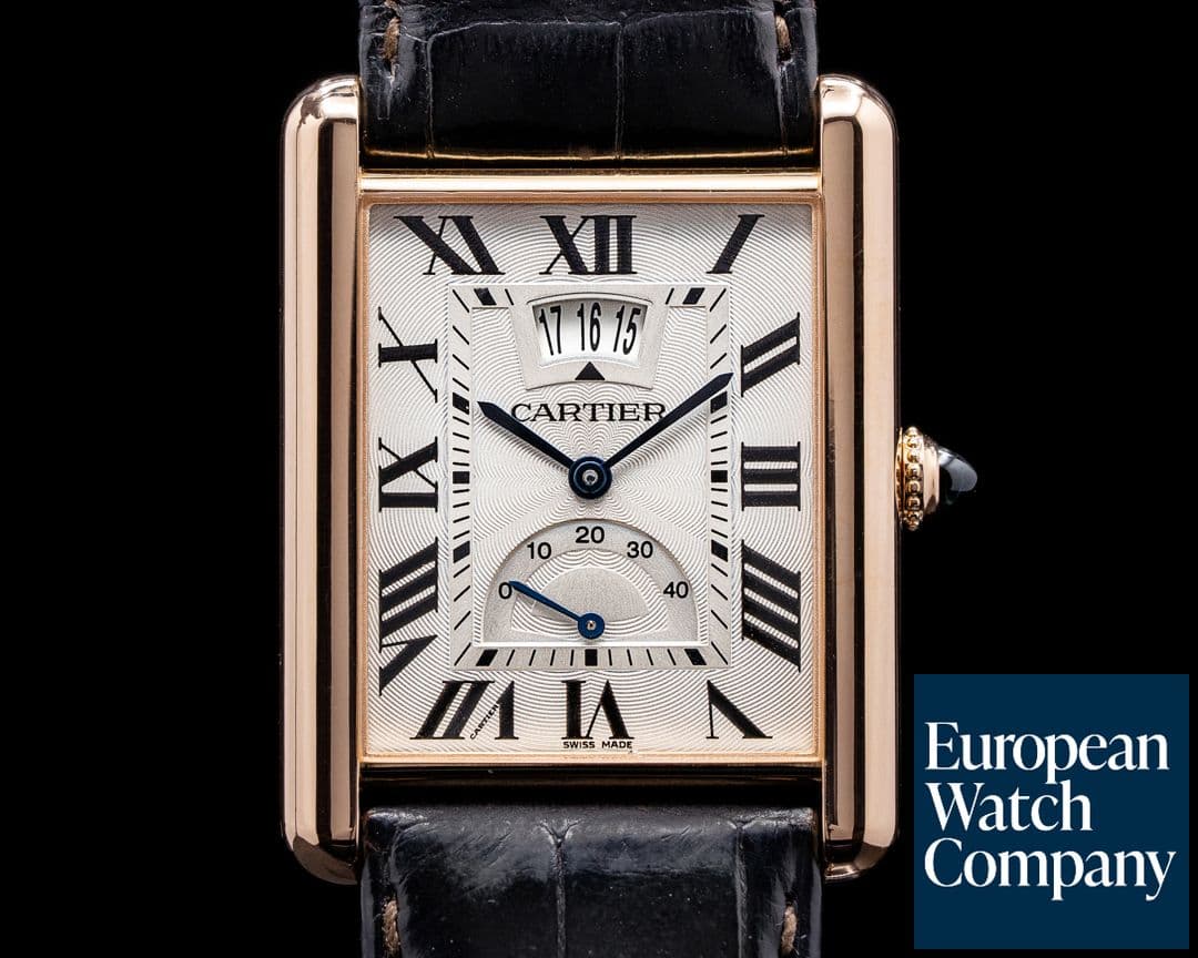 Image of Cartier Tank Louis Silver Dial 18K Rose Gold/ Rose Gold Deployant