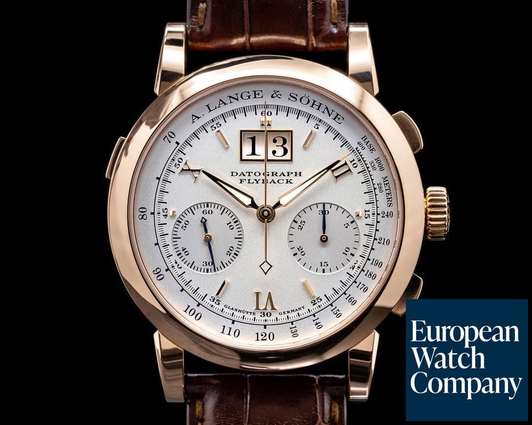 Image of A. Lange and Sohne Datograph 403.032 Flyback 18K Rose Gold FULL SET