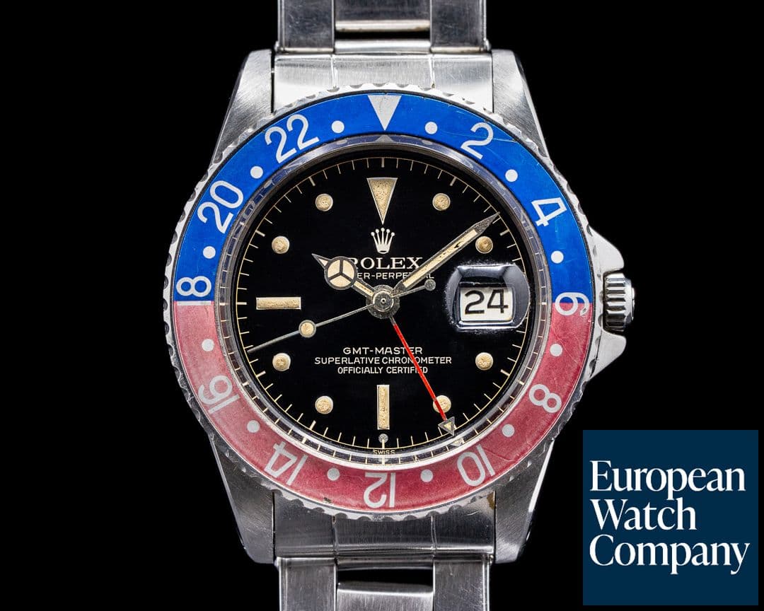 Image of Rolex GMT Master Gilt Chapter Ring Exclamation FULL SET