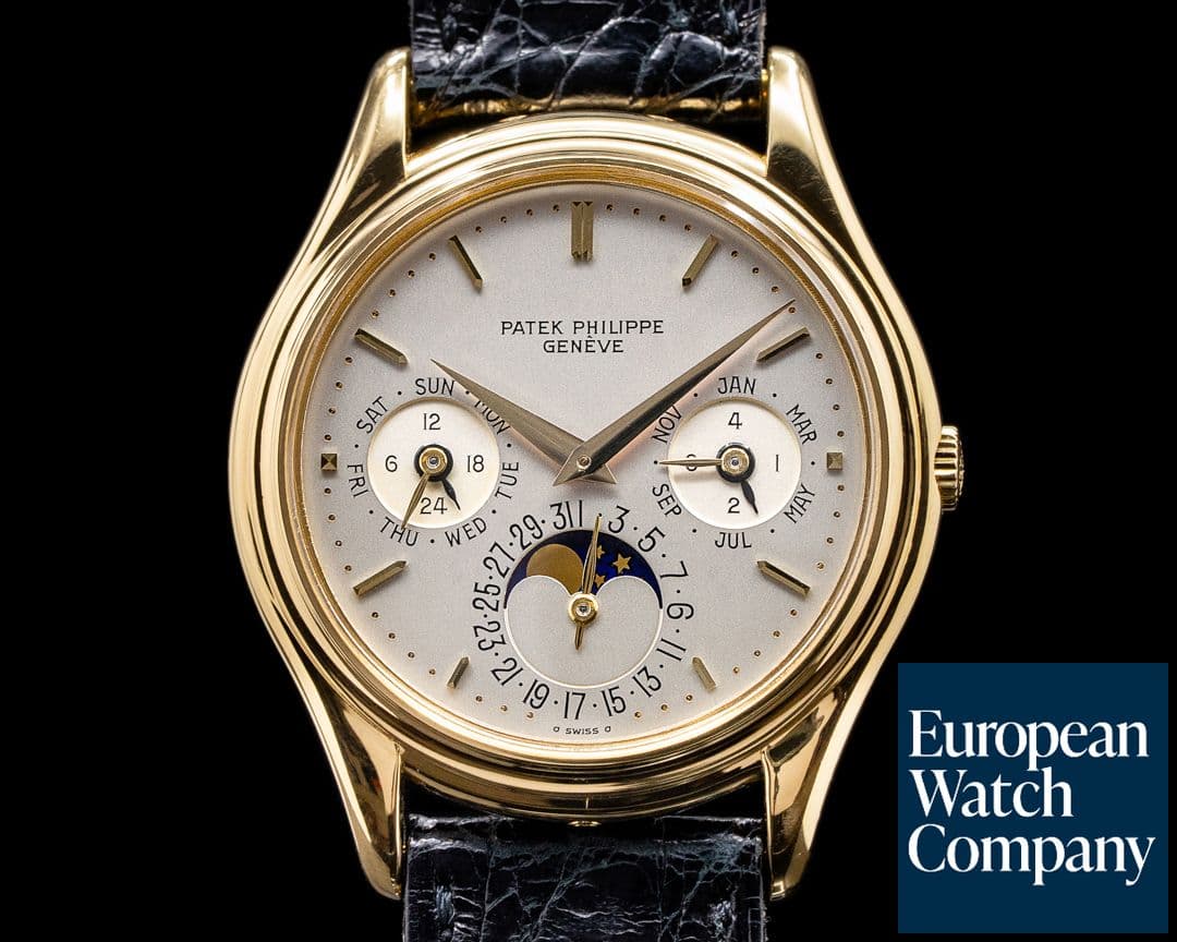 Image of Patek Philippe Perpetual Calendar 3940 '1st Series' 18k Yellow Gold RARE FULL SET 