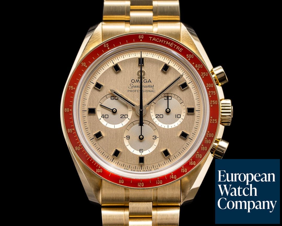 Image of Omega Apollo XI 50th Anniversary Speedmaster 18K Yellow Gold 
