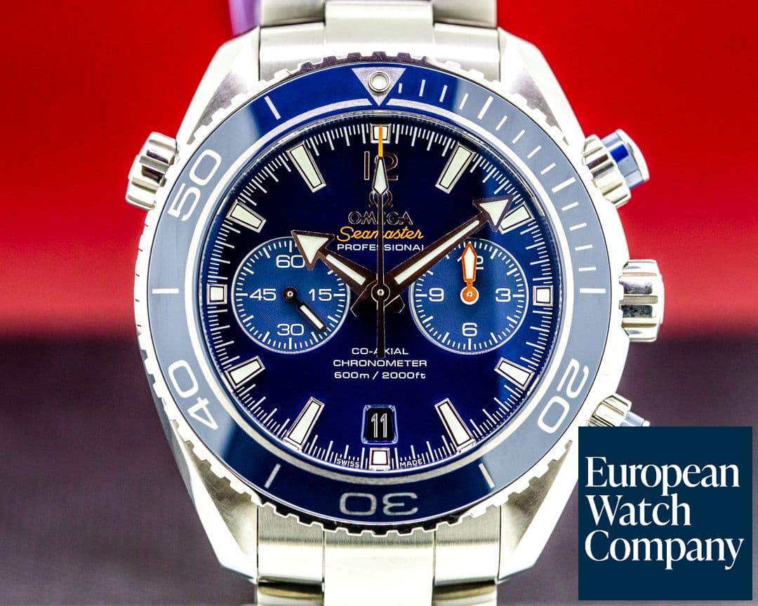 Image of Omega Planet Ocean Co-Axial Chronograph Liquidmetal Blue Titanium